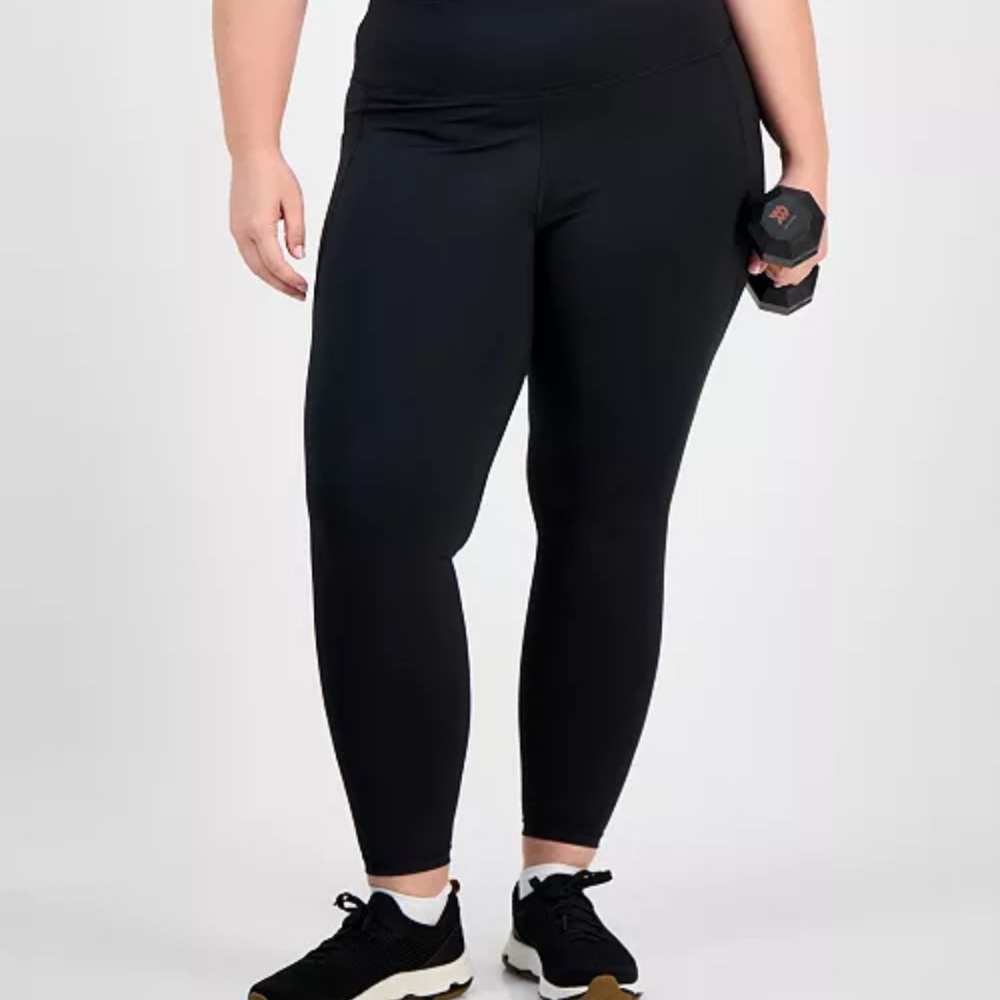 Ideology Plus Size Compression 7/8 Leggings - 2X
